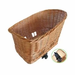 Basil Pasja - Panier De Vélo Pour Chiens - Grand - 50 Cm - Panier Arrière -