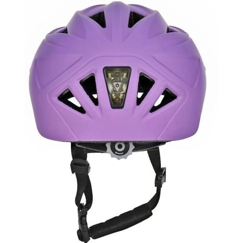 Casque De Vélo Pour Enfants - Violet - Avec Lumières 3 Casque De Vélo Pour Enfants - Violet - Avec Lumières – Image 3