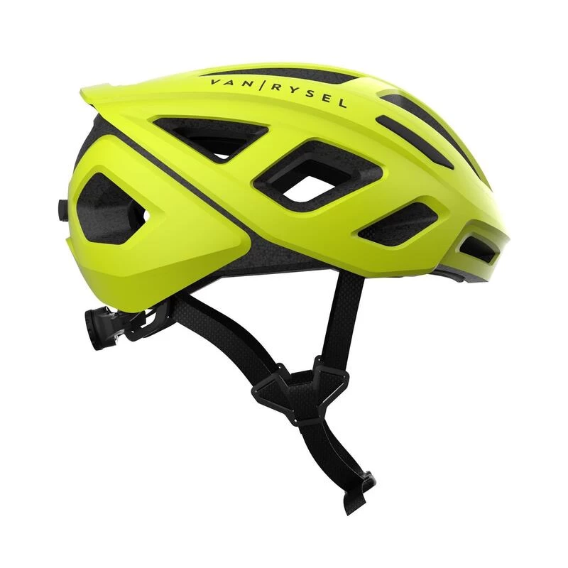 CASQUE VELO ROUTE ROADR 500 JAUNE FLUO 4 CASQUE VELO ROUTE ROADR 500 JAUNE FLUO – Image 4