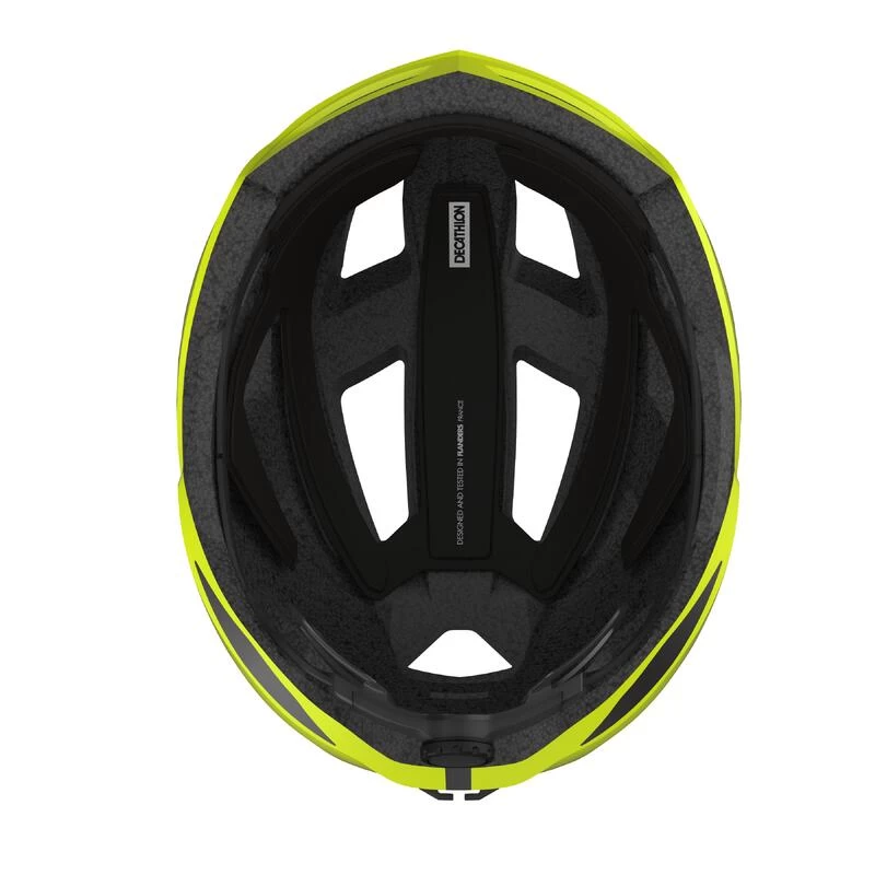 CASQUE VELO ROUTE ROADR 500 JAUNE FLUO 5 CASQUE VELO ROUTE ROADR 500 JAUNE FLUO – Image 5