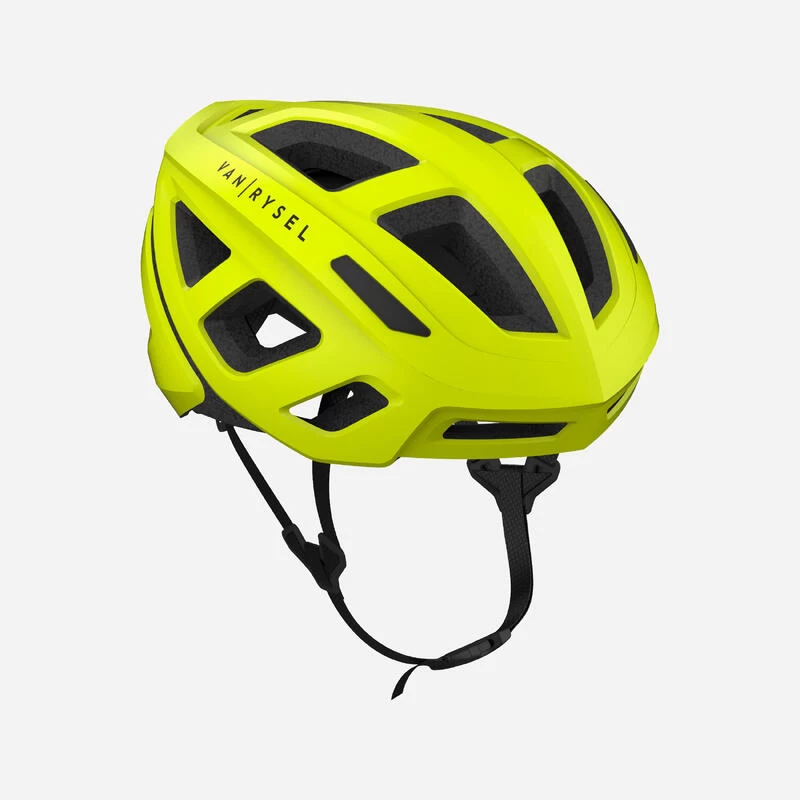 CASQUE VELO ROUTE ROADR 500 JAUNE FLUO 1 CASQUE VELO ROUTE ROADR 500 JAUNE FLUO