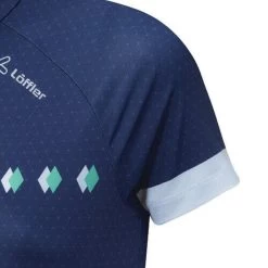 Loeffler Chemise De Cyclisme Manches Courtes W Bike Jersey HZ Rise Femmes - Bleu -Magasin De Vélos chemise de cyclisme manches courtes w bike jersey hz rise femmes bleu 2