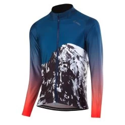 Loeffler Chemise De Cyclisme Manches Longues M Bike L / S Jersey Scarp-Bleu