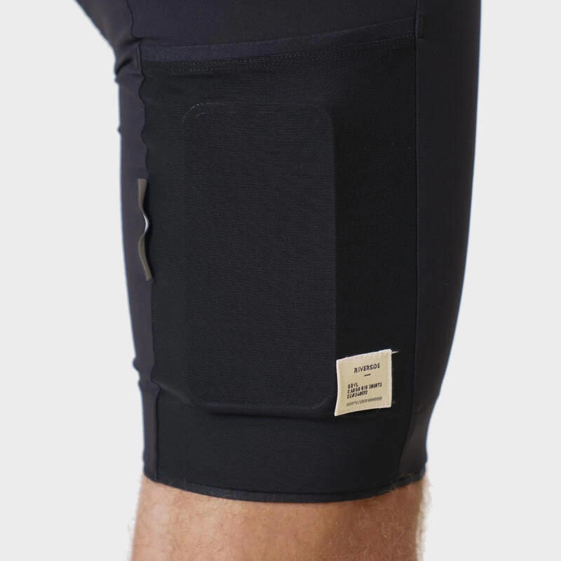 Riverside Cuissard à Bretelles Vélo Gravel 500 Cargo Noir 5 Riverside Cuissard à Bretelles Vélo Gravel 500 Cargo Noir – Image 5