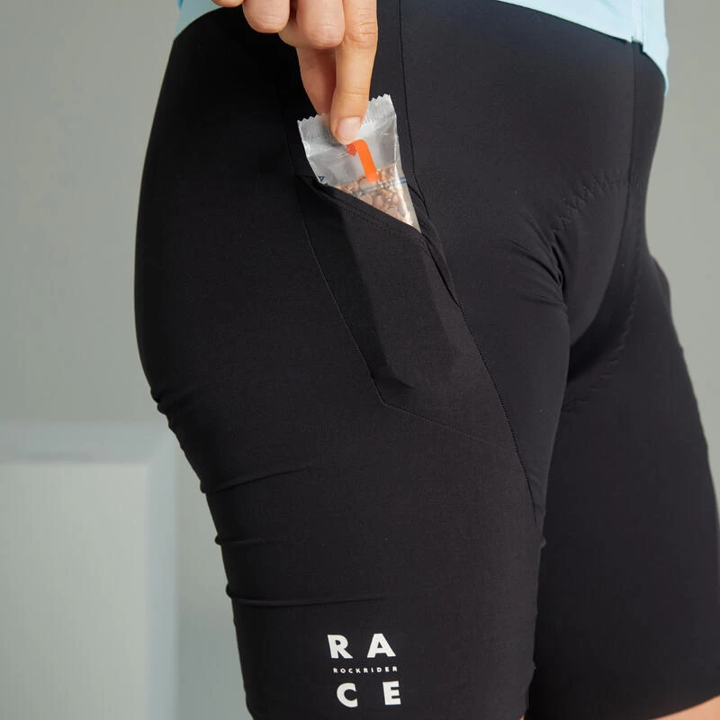 Cuissard VTT Femme à Bretelles Rockrider Race Noir 7 Cuissard VTT Femme à Bretelles Rockrider Race Noir – Image 7