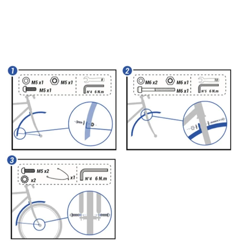 BTWIN Garde Boue Vélo 24 Pouces Noir (par Paire, Vendu Sans Kit De Vis) 2 BTWIN Garde Boue Vélo 24 Pouces Noir (par Paire, Vendu Sans Kit De Vis) – Image 2