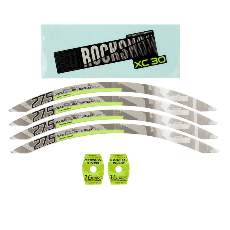 Rockrider KIT STICKERS E-ST520 JAUNE 1 Rockrider KIT STICKERS E-ST520 JAUNE