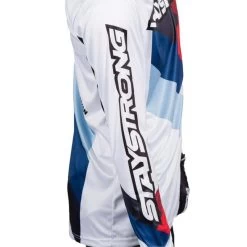 Stay Strong Maillot BMX Manches Longues Staystrong - Chevron Blanc -Magasin De Vélos maillot bmx manches longues staystrong chevron blanc 2