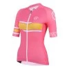 Maillot Cycliste Rose/multicolore Pour Femme Manches Courtes 8andCounting