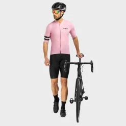 Maillot Manches Courtes Cyclisme SIROKO M2 Ronda Rose Bonbon Homme -Magasin De Vélos maillot manches courtes cyclisme siroko m2 ronda rose bonbon homme 3