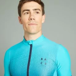 Rockrider Maillot MC VTT Race 720 Homme Turquoise -Magasin De Vélos maillot mc vtt race 720 homme turquoise 2