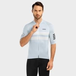 Maillot Ultraléger Cyclisme SIROKO M3 Bealach Bleu Pâle Homme