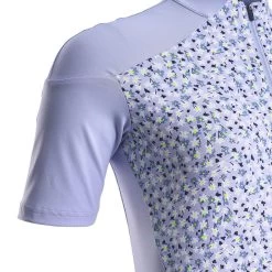 MAILLOT VELO ROUTE MANCHES COURTES RC500 FEMME FLORAL LAVANDE -Magasin De Vélos maillot velo route manches courtes rc500 femme floral lavande 2