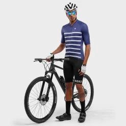 Maillot Vélo Ultraléger Homme Cyclisme M3 Peyresourde Violet -Magasin De Vélos maillot velo ultraleger homme cyclisme m3 peyresourde violet 3