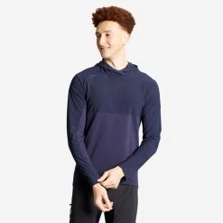 Rockrider Maillot Vélo VTT Manche Longues Mi Saison - EXPL 500 BLEU