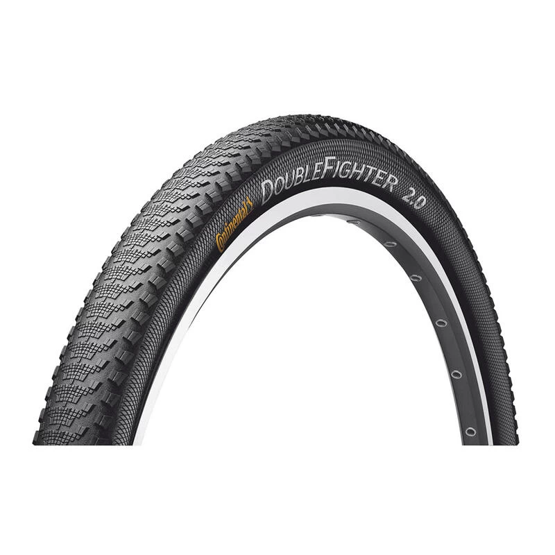 Pneu Vtt 27.5 X 2.00 Continental Double Fighter Noir Tr (50-584) (650b) 2 Pneu Vtt 27.5 X 2.00 Continental Double Fighter Noir Tr (50-584) (650b) – Image 2