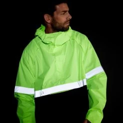 BTWIN PONCHO PLUIE VISIBILITE JOUR NUIT 560 NOIR JAUNE FLUO -Magasin De Vélos poncho pluie visibilite jour nuit 560 noir jaune fluo 9