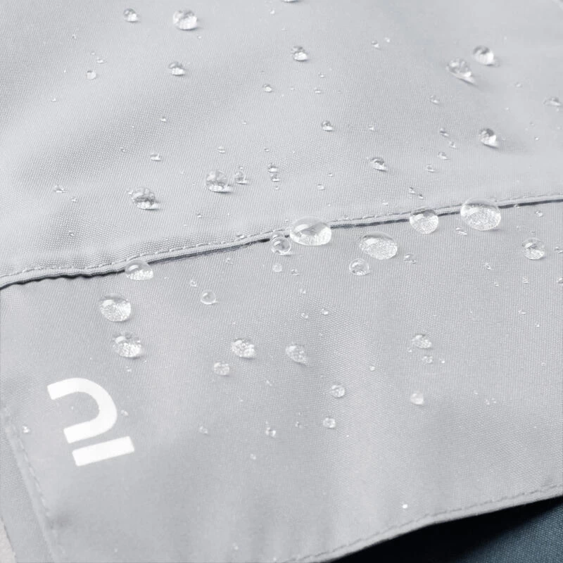 BTWIN PONCHO PLUIE VISIBILITE NUIT VELO VILLE 540 BLEU GRIS 8 BTWIN PONCHO PLUIE VISIBILITE NUIT VELO VILLE 540 BLEU GRIS – Image 8