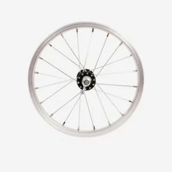 BTWIN Roue Vélo Enfant 14 Pouces Avant Argent