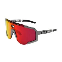Scicon Aeroscope Lunettes De Sports (Gris Anthracite/Rouge Miroir)