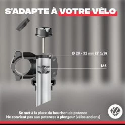 Shapeheart Support Porte Téléphone Pour Fourche De Vélo (Téléphone 2XL) -Magasin De Vélos support porte telephone pour fourche de velo telephone 2xl 3