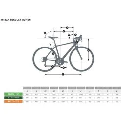 VÉLO ROUTE REGULAR TRIBAN MICROSHIFT - VERT FEMME 12 VÉLO ROUTE REGULAR TRIBAN MICROSHIFT - VERT FEMME -Magasin De Vélos velo route regular triban microshift vert femme 3