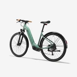 Rockrider Vélo Tout Chemin électrique à Moteur Central - Cadre Bas - E-actv 500 Vert -Magasin De Vélos velo tout chemin electrique a moteur central cadre bas e actv 500 vert 2