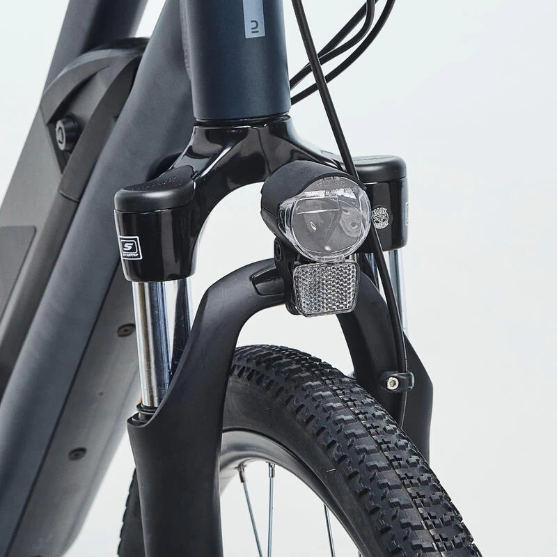 Vélo Tout Chemin électrique - Cadre Bas - Riverside 100 E Bleu 4 Vélo Tout Chemin électrique - Cadre Bas - Riverside 100 E Bleu – Image 4