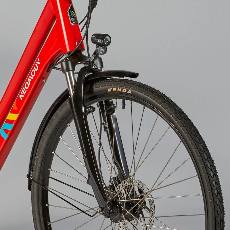 Vélo Ville électrique - NEOMOUV Sinapia Hydraulique - Rouge 4 Vélo Ville électrique - NEOMOUV Sinapia Hydraulique - Rouge – Image 4