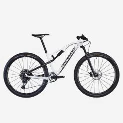 Rockrider Vélo VTT Cross Country XC 900 S Cadre Carbone Et Aluminium Blanc