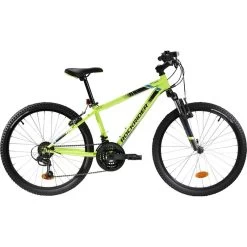 VTT ENFANT ROCKRIDER ST 500 24 POUCES 9-12 Ans Jaune Fluo