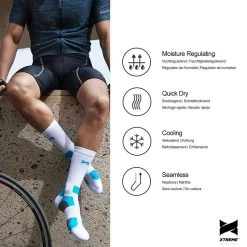 Xtreme Chaussettes De Cyclisme Crew 9 Paires Multicolore Blanc -Magasin De Vélos xtreme chaussettes de cyclisme crew 9 paires multicolore blanc 5